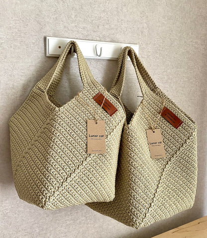 Beginner Crochet Bag PDF – Step-by-Step Tote Pattern with Photos