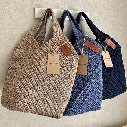 Beginner Crochet Bag PDF – Step-by-Step Tote Pattern with Photos