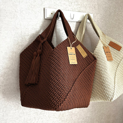 Beginner Crochet Bag PDF – Step-by-Step Tote Pattern with Photos